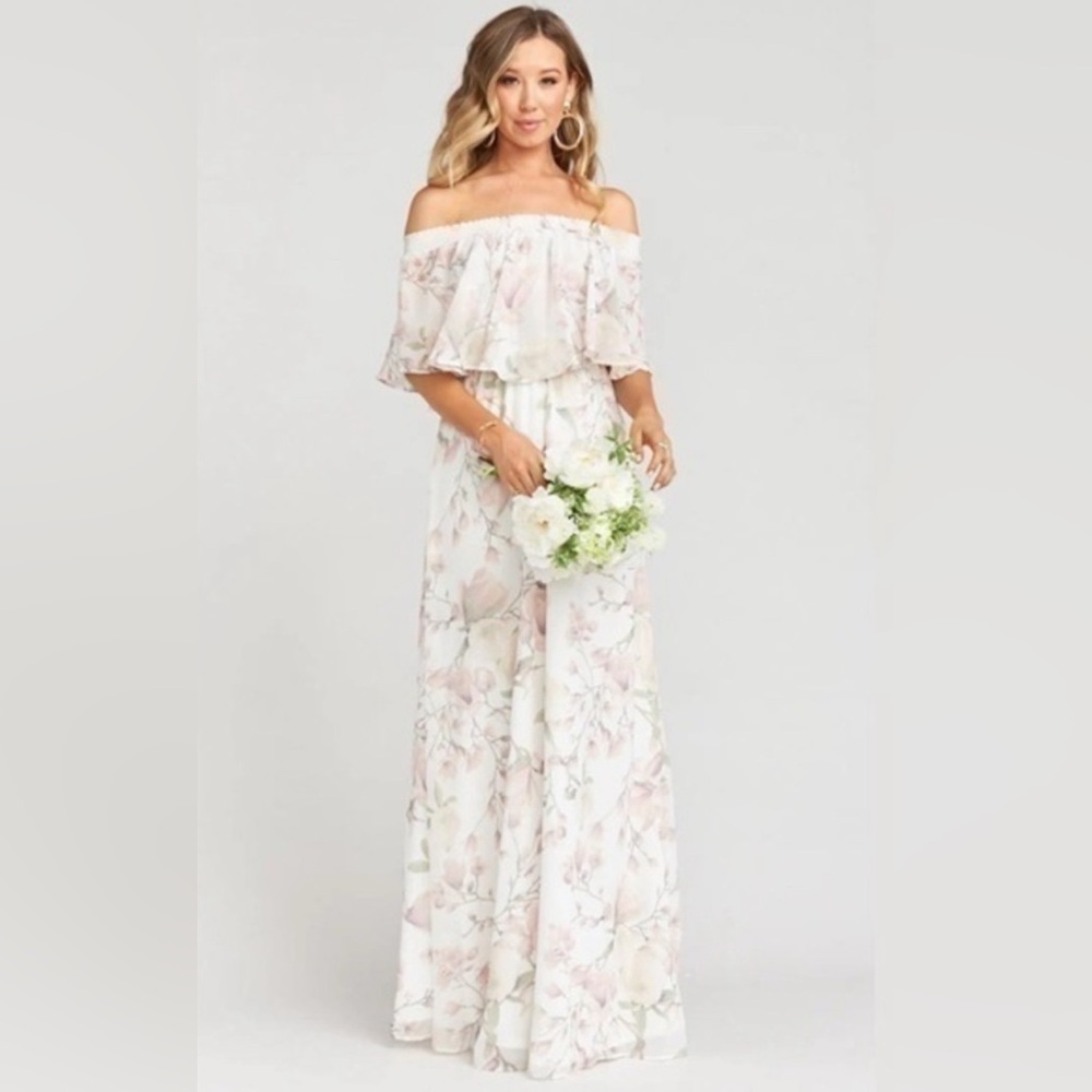 Show Me Your MuMu White Floral Maxi Dress
